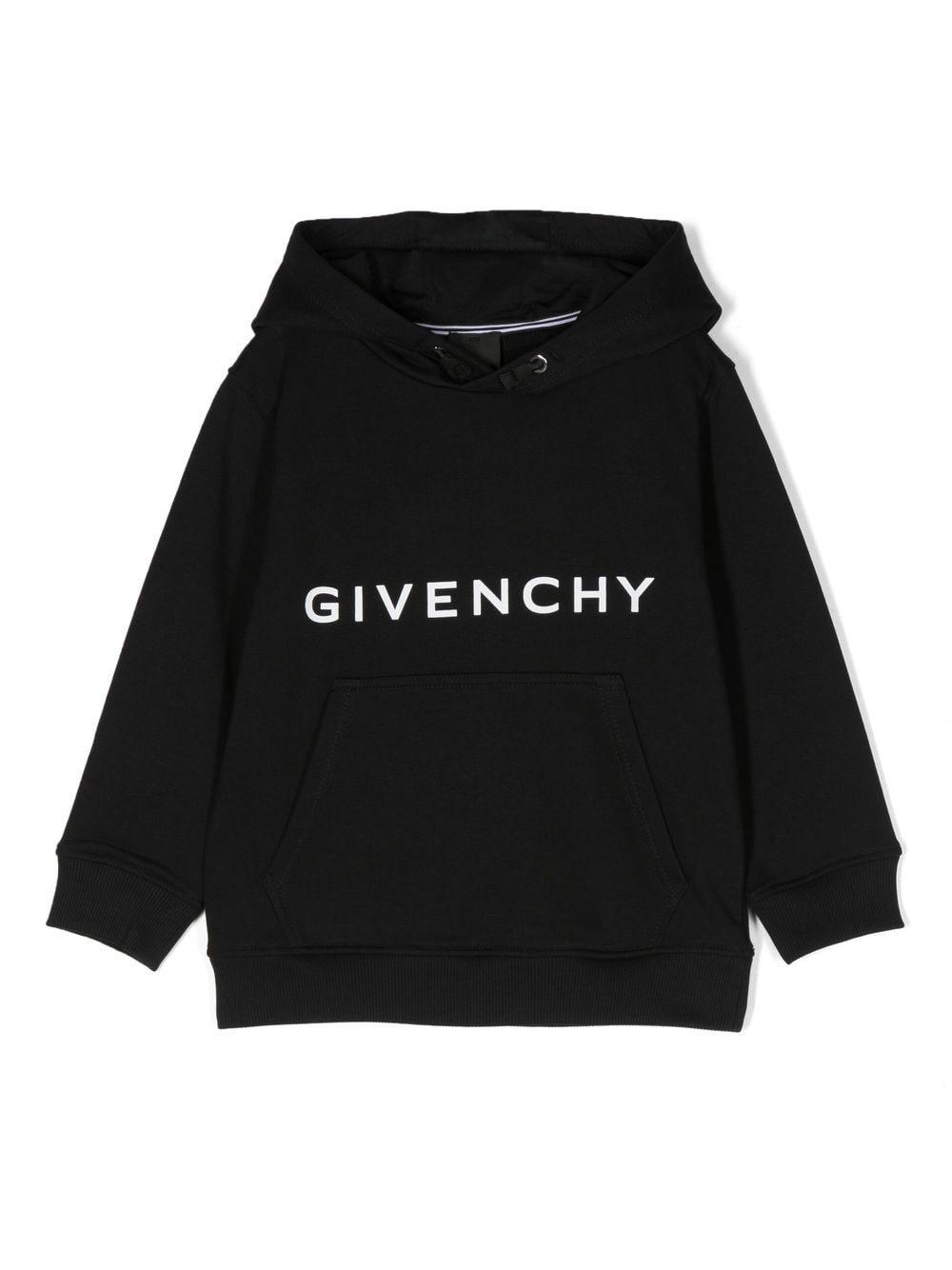 Givenchy Kids logo-print cotton hoodie - Black von Givenchy Kids