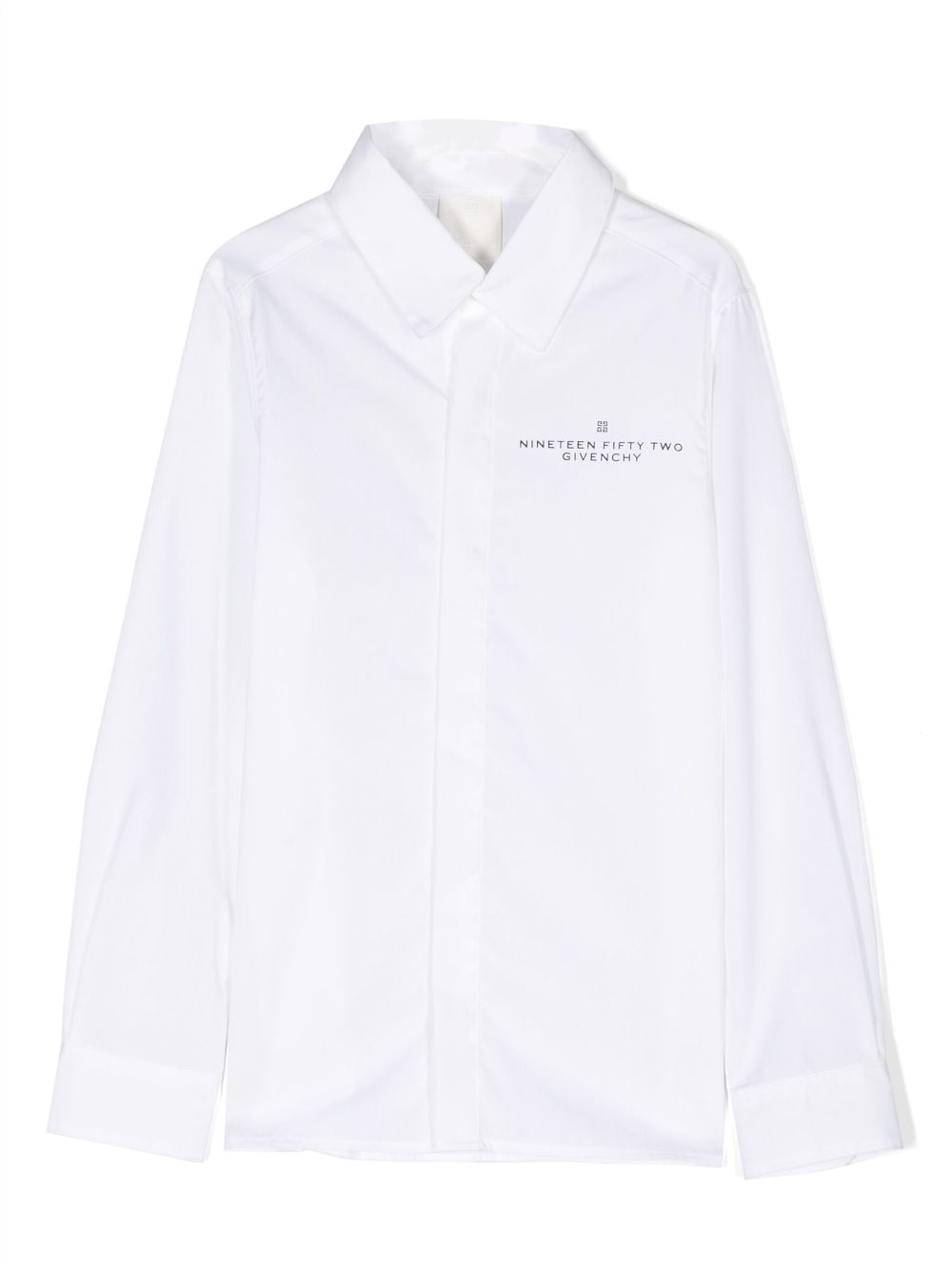 Givenchy Kids logo-print cotton shirt - White von Givenchy Kids