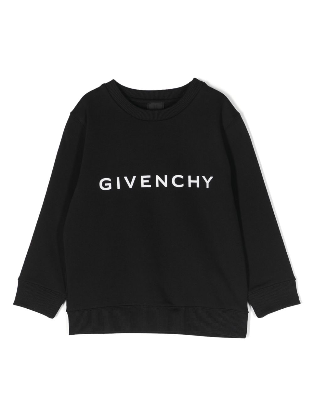 Givenchy Kids logo-print crew-neck sweatshirt - Black von Givenchy Kids