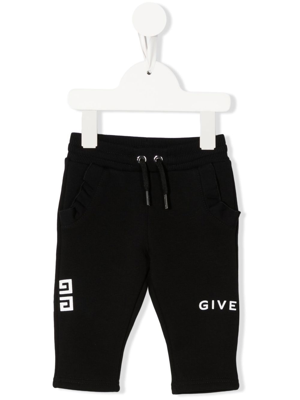 Givenchy Kids logo-print drawstring track pants - Black von Givenchy Kids