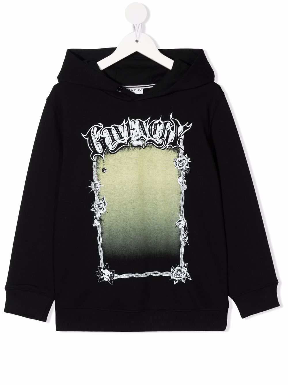 Givenchy Kids logo-print hoodie - Black von Givenchy Kids