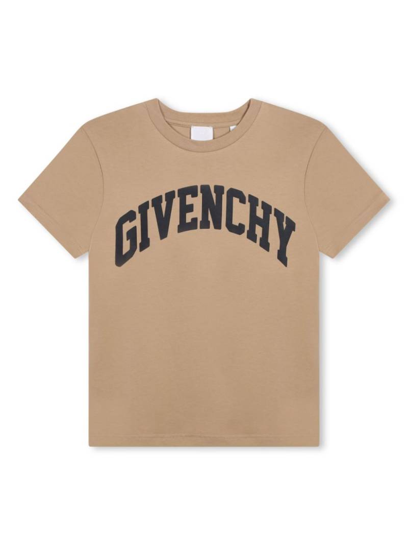 Givenchy Kids logo-print organic-cotton T-shirt - Neutrals von Givenchy Kids