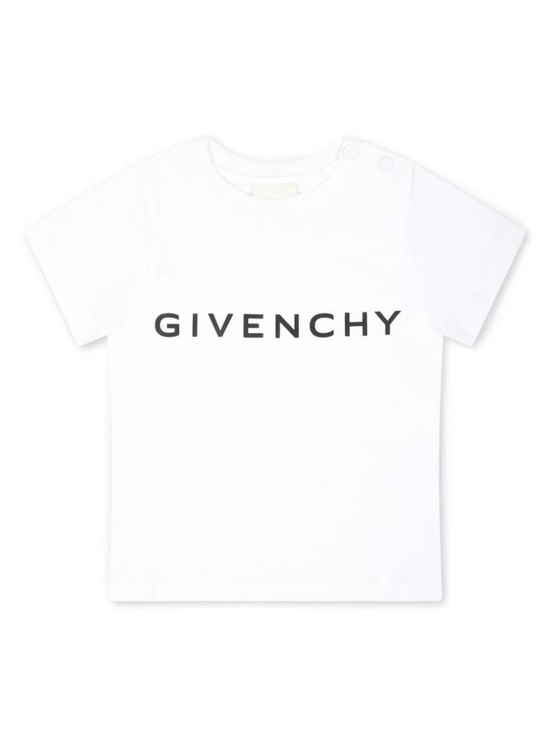 Givenchy Kids logo-print organic-cotton T-shirt - White von Givenchy Kids