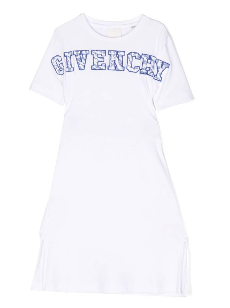 Givenchy Kids logo-print short-sleeved maxi dress - White von Givenchy Kids