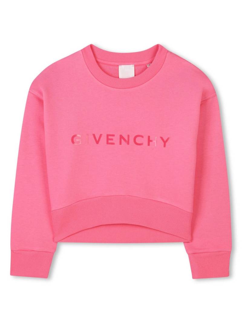 Givenchy Kids logo-print sweatshirt - Pink von Givenchy Kids