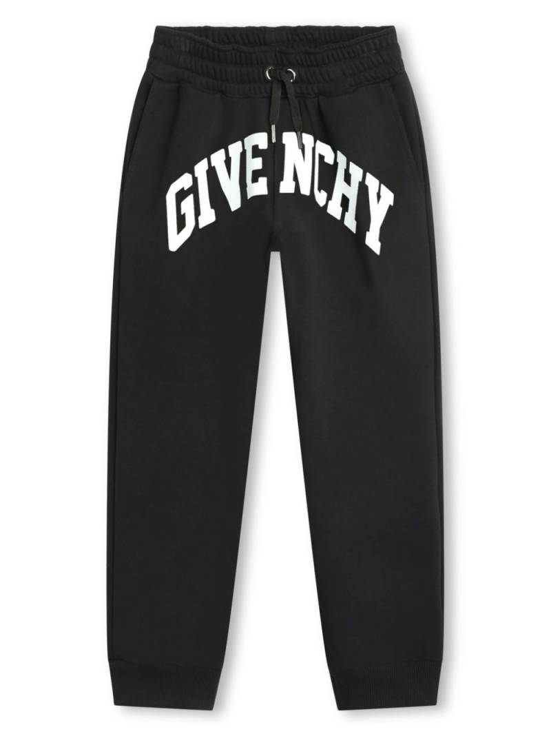 Givenchy Kids logo-print tapered track pants - Black von Givenchy Kids