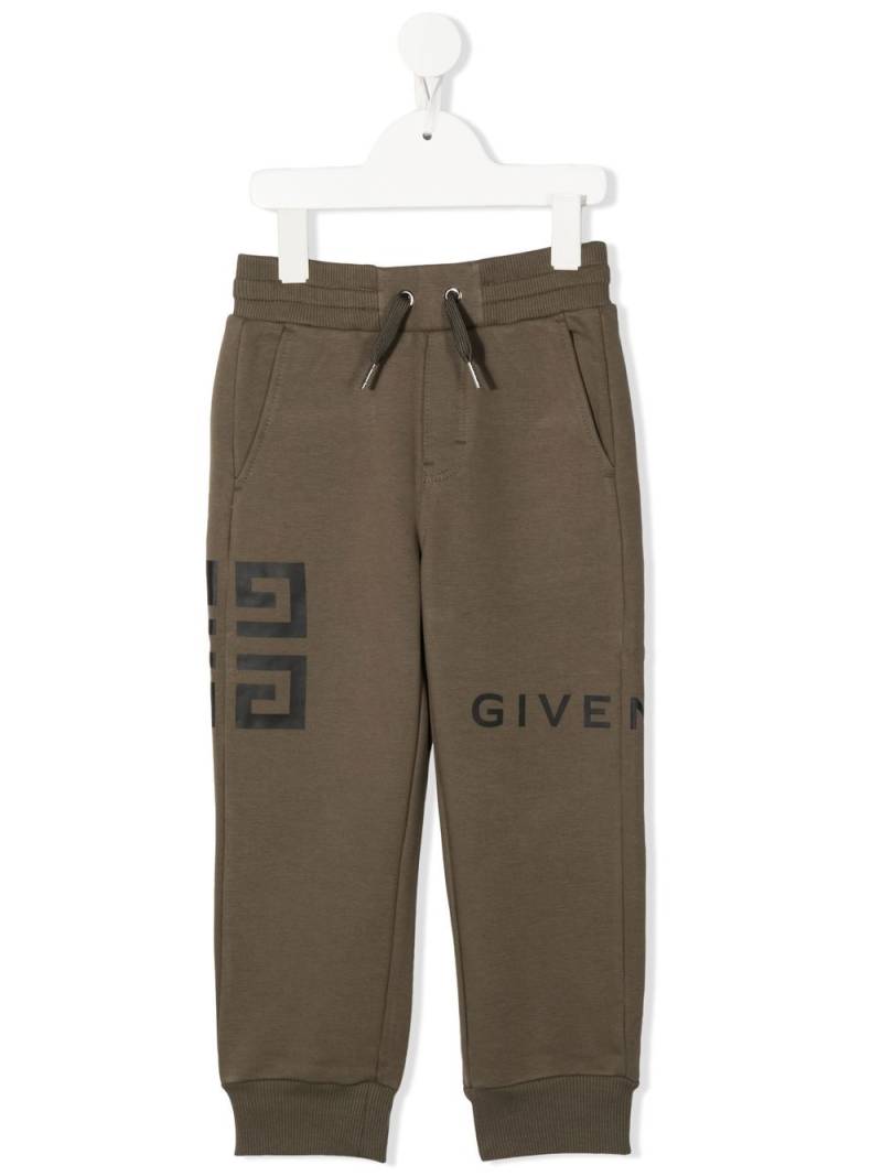 Givenchy Kids logo-print tracksuit bottoms - Green von Givenchy Kids