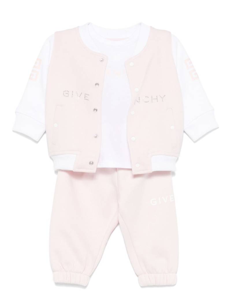 Givenchy Kids logo-print trousers set - Pink von Givenchy Kids