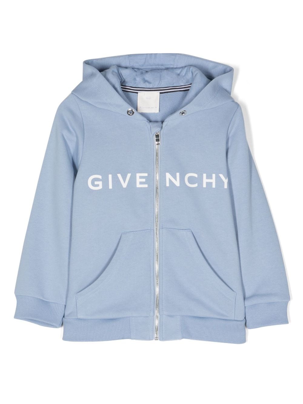 Givenchy Kids logo-printed cotton hoodie - Blue von Givenchy Kids