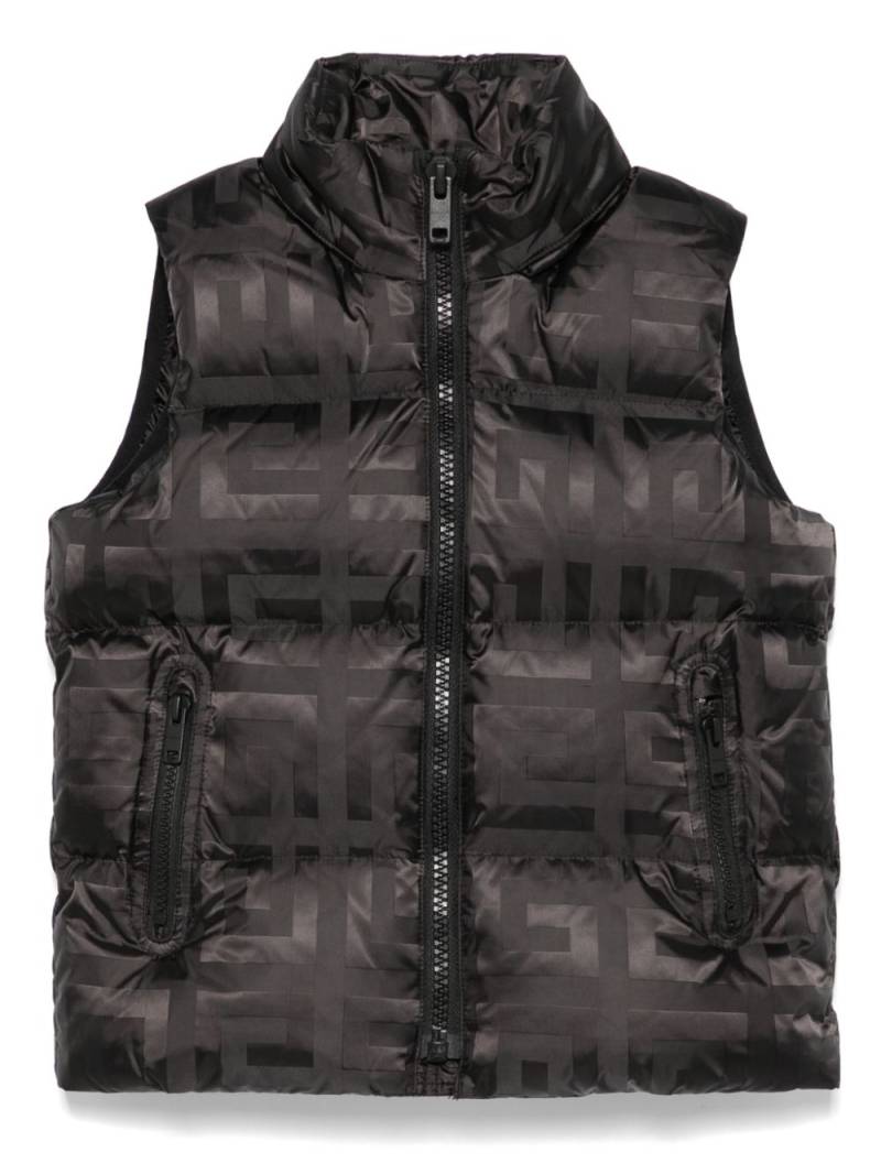 Givenchy Kids monogram pattern gilet - Black von Givenchy Kids