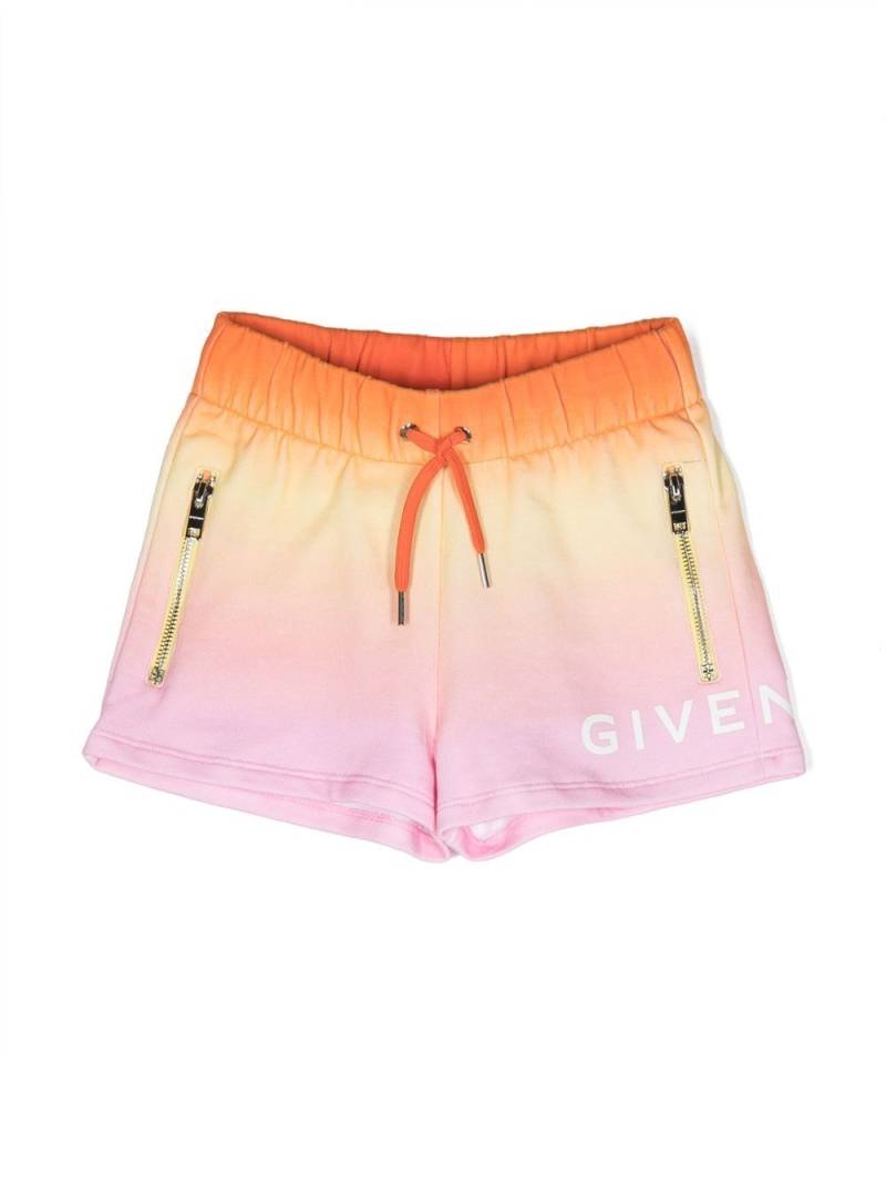 Givenchy Kids multicolour drawstring shorts - Orange von Givenchy Kids