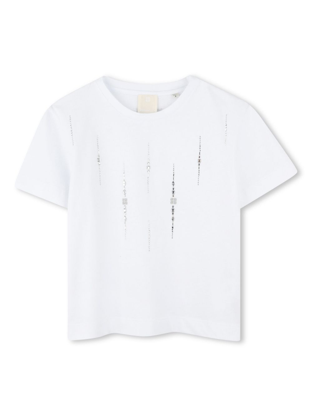 Givenchy Kids rhinestone-embellished cotton T-shirt - White von Givenchy Kids