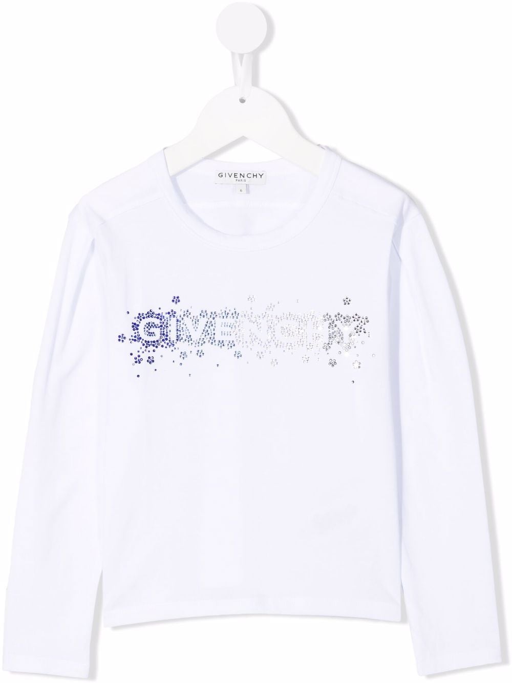 Givenchy Kids rhinestone logo T-shirt - White von Givenchy Kids