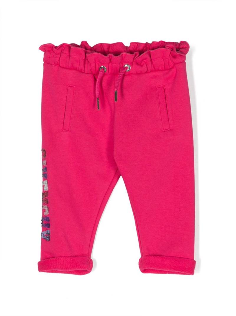 Givenchy Kids sequin-embellished logo track pants - Pink von Givenchy Kids