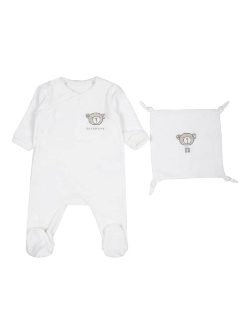 Givenchy Kids velvet pyjama set - White von Givenchy Kids