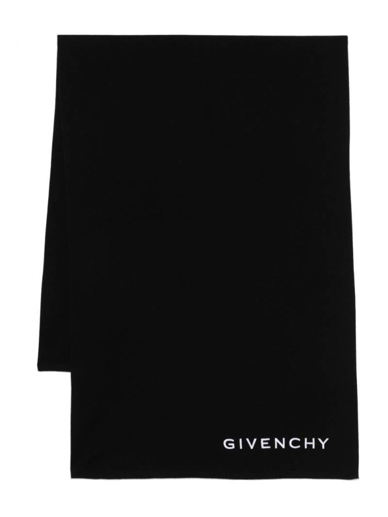 Givenchy Pre-Owned wool scarf - Black von Givenchy Pre-Owned