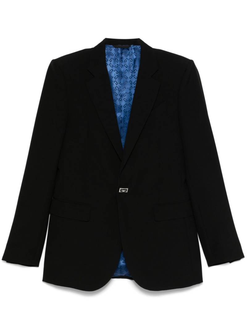 Givenchy 2G-clip wool blazer - Black von Givenchy