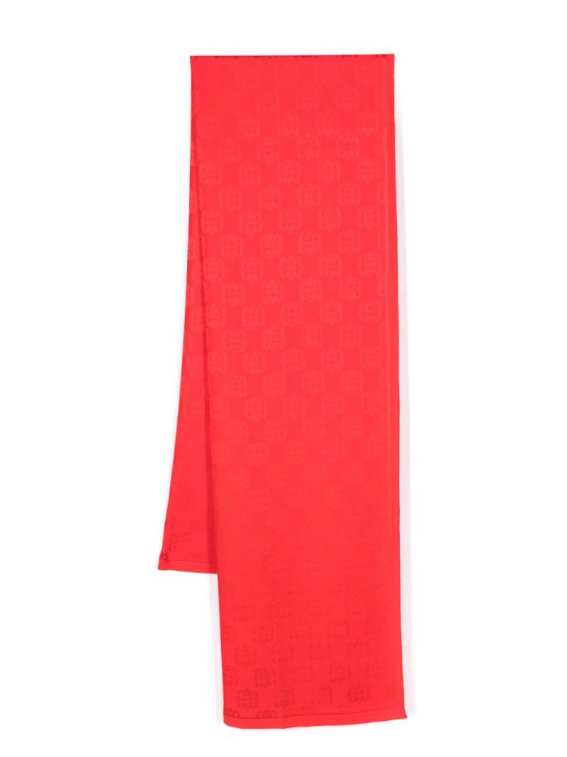 Givenchy 4G Liquid silk stole scarf - Red von Givenchy