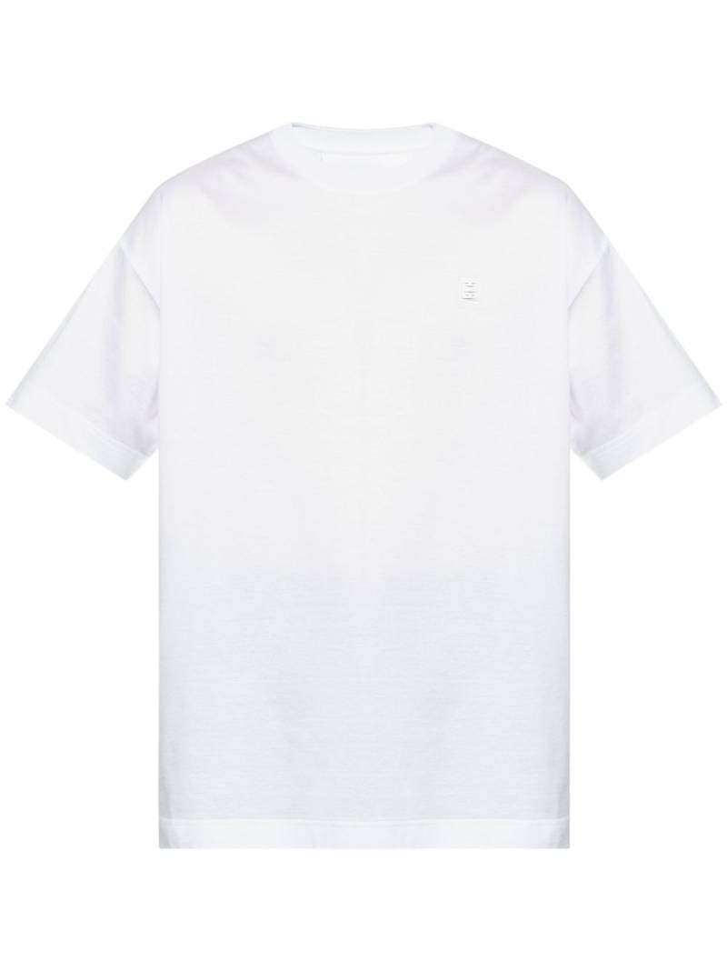 Givenchy 4G-appliqué cotton T-shirt - White von Givenchy