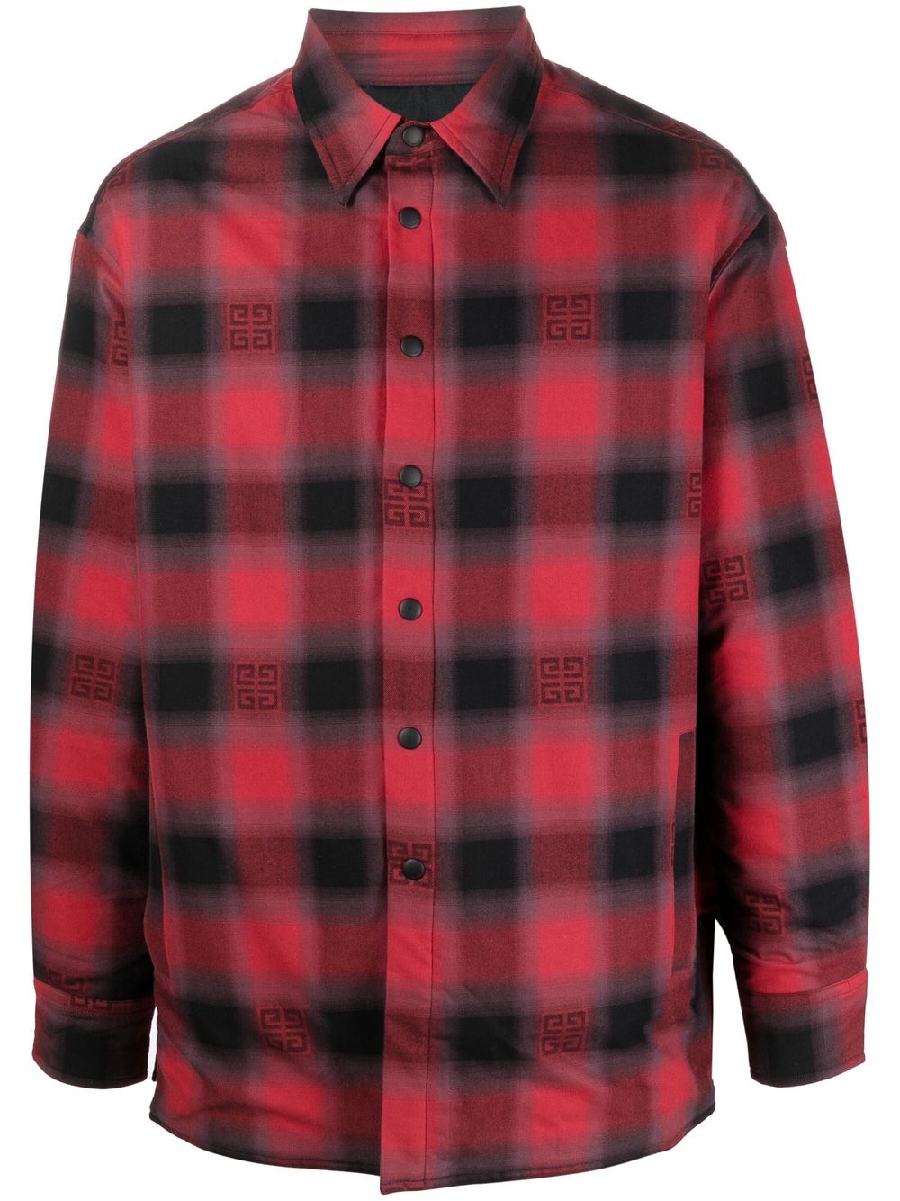 Givenchy 4G check-print padded shirt - Red von Givenchy