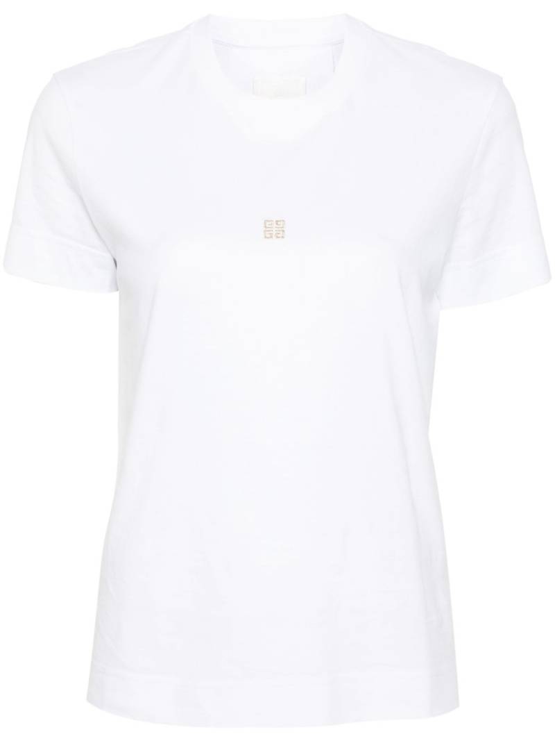 Givenchy 4G-embroidered T-shirt - White von Givenchy