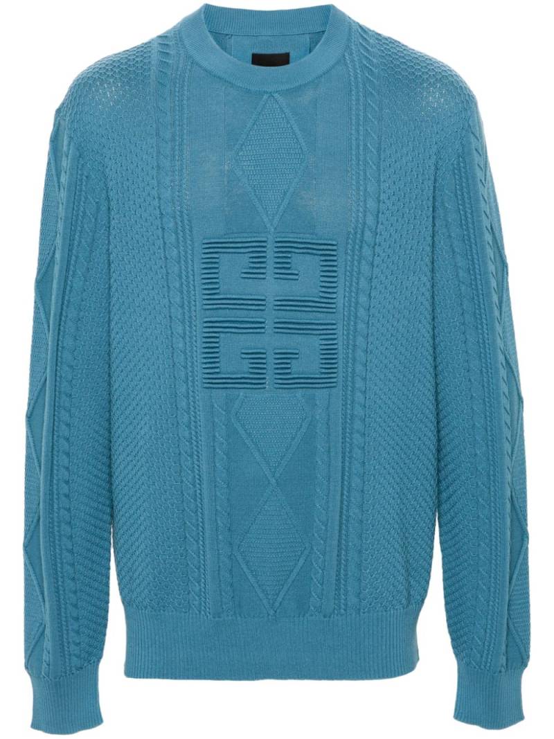 Givenchy 4G cotton jumper - Blue von Givenchy