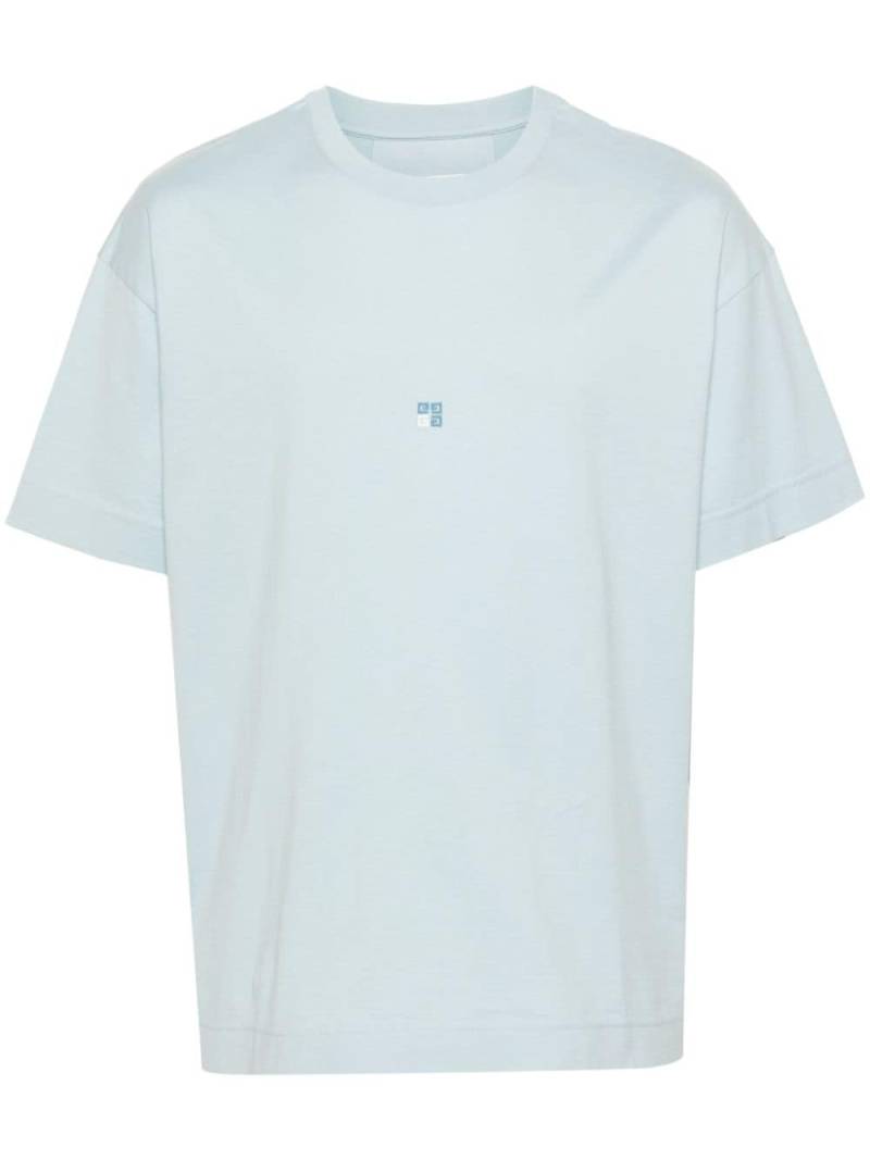 Givenchy 4G-embroidered cotton T-shirt - Blue von Givenchy