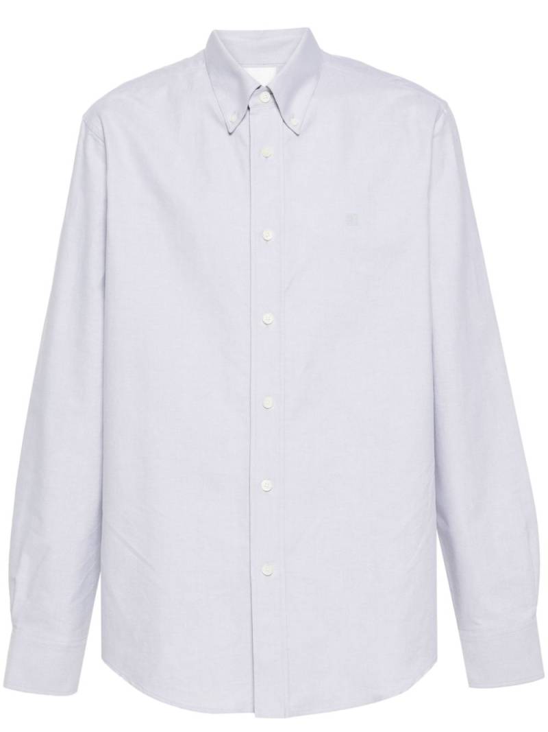 Givenchy 4G-embroidered shirt - Grey von Givenchy