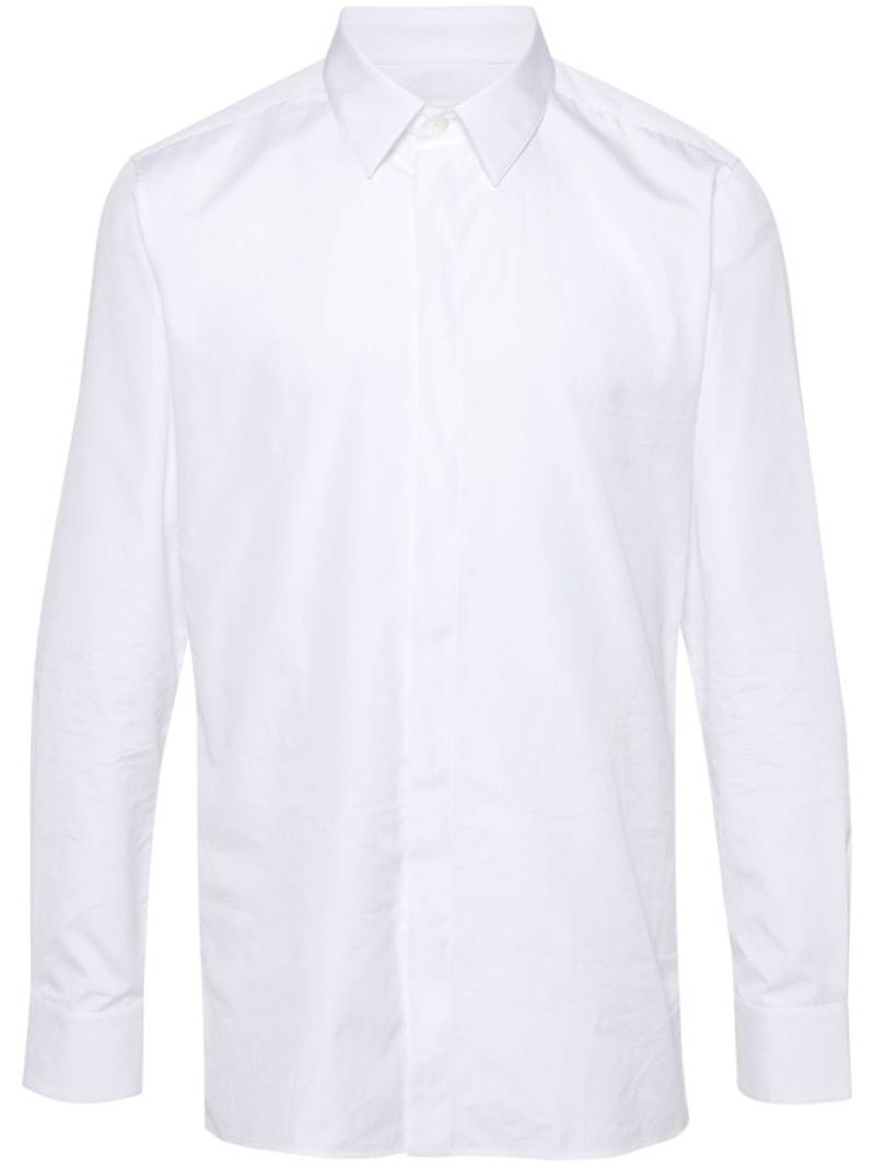 Givenchy 4G-embroidery poplin shirt - White von Givenchy