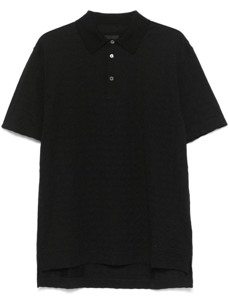 Givenchy 4G-jacquard polo shirt - Black von Givenchy