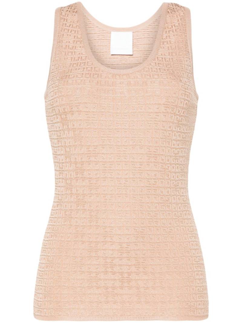 Givenchy 4G-jacquard sleeveless top - Neutrals von Givenchy