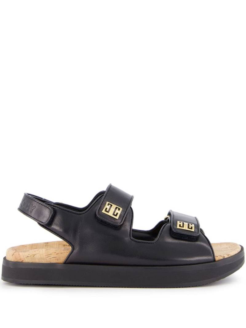 Givenchy 4G leather sandals - Black von Givenchy