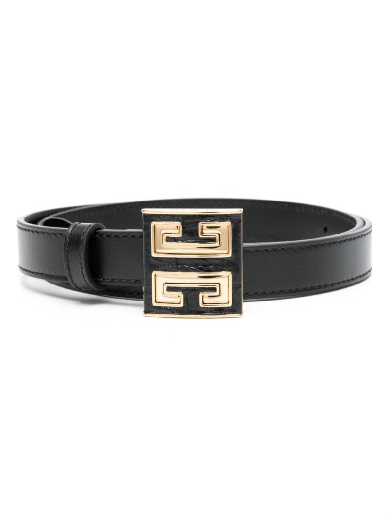 Givenchy 4G logo-buckle leather belt - Black von Givenchy