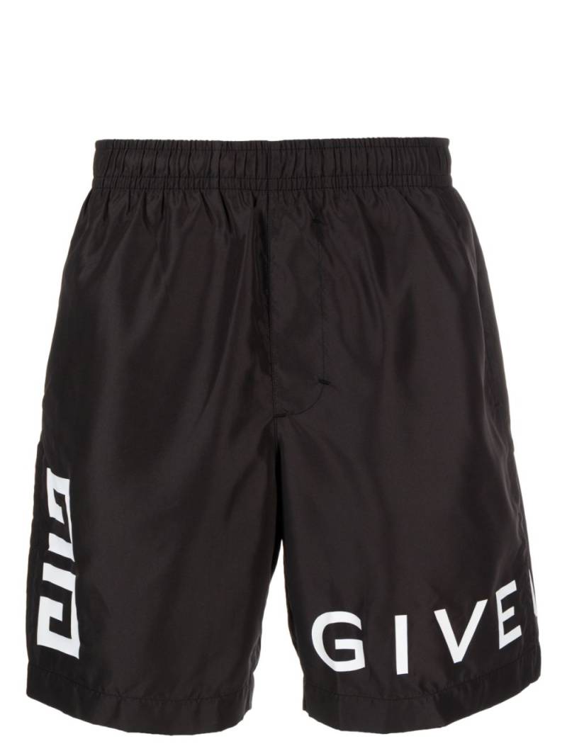 Givenchy 4G logo-print swim shorts - Black von Givenchy