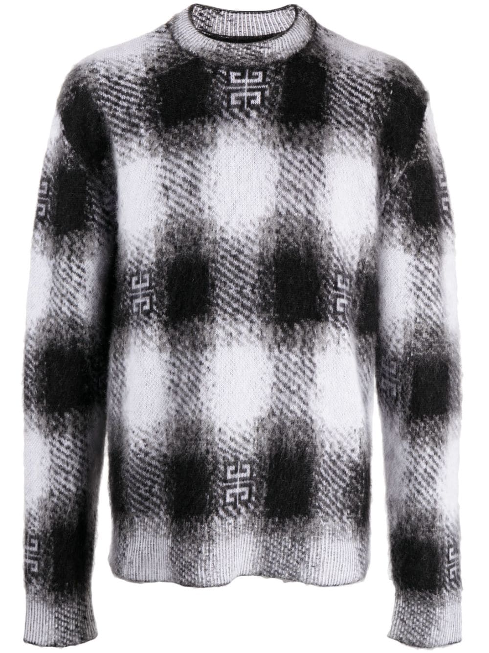 Givenchy 4G-motif checked jumper - Black von Givenchy