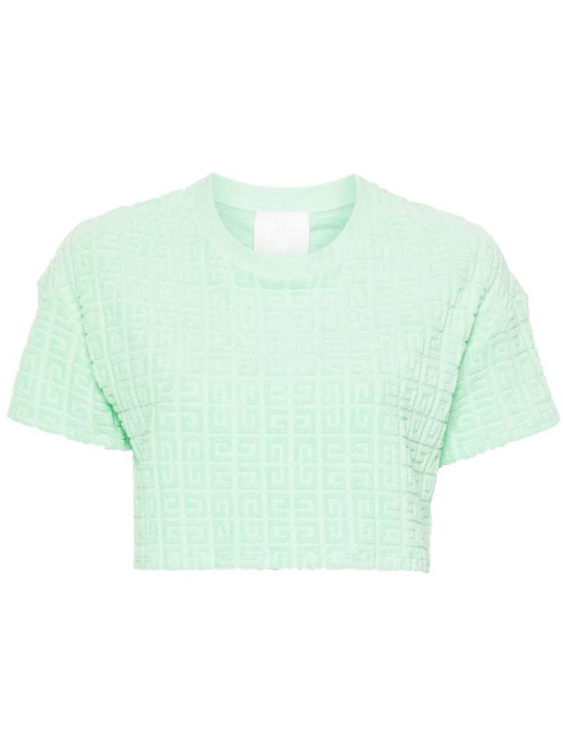 Givenchy 4G-motif cropped T-shirt - Green von Givenchy