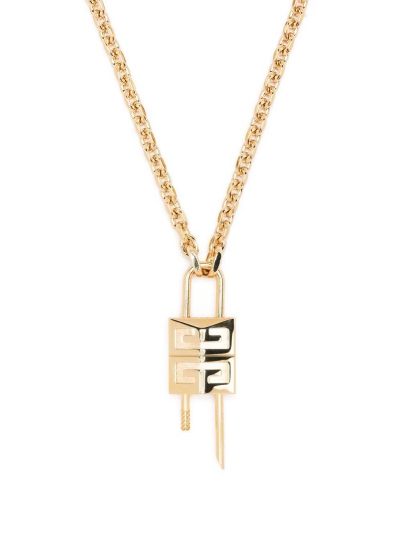 Givenchy 4G padlock-pendant necklace - Gold von Givenchy