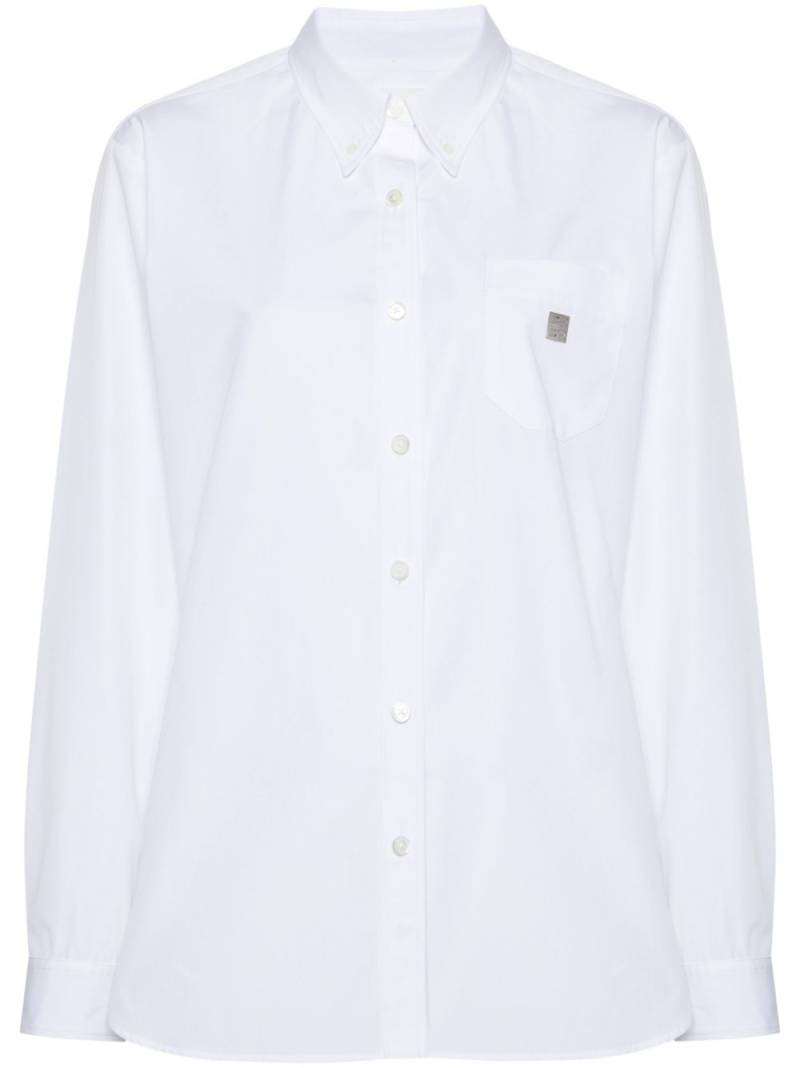 Givenchy 4G-plaque cotton shirt - White von Givenchy