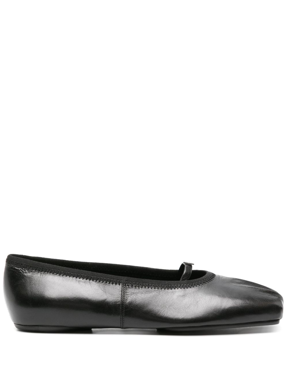 Givenchy 4G-plaque pleated ballerina shoes - Black von Givenchy