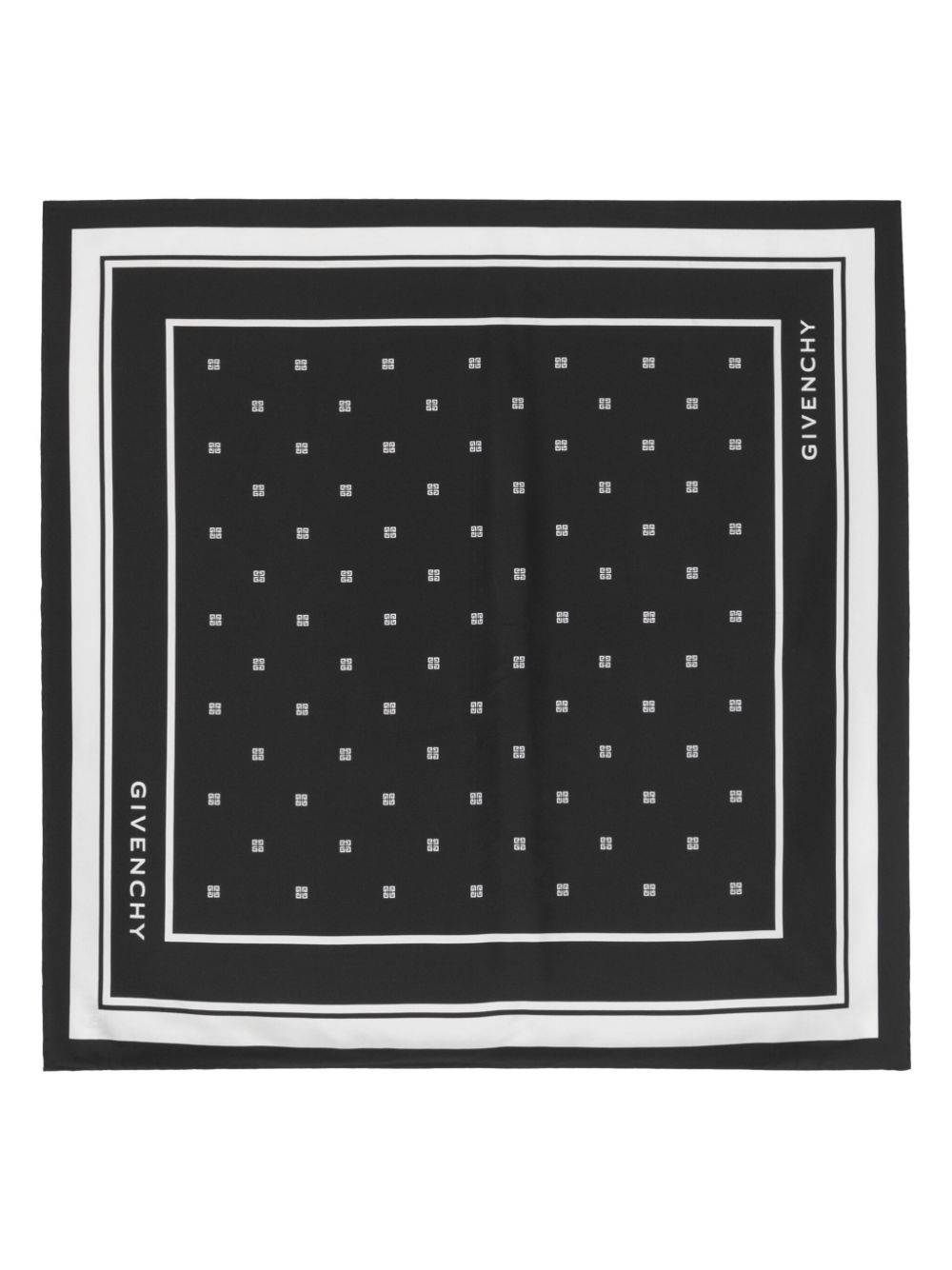 Givenchy 4G silk satin scarf - Black von Givenchy