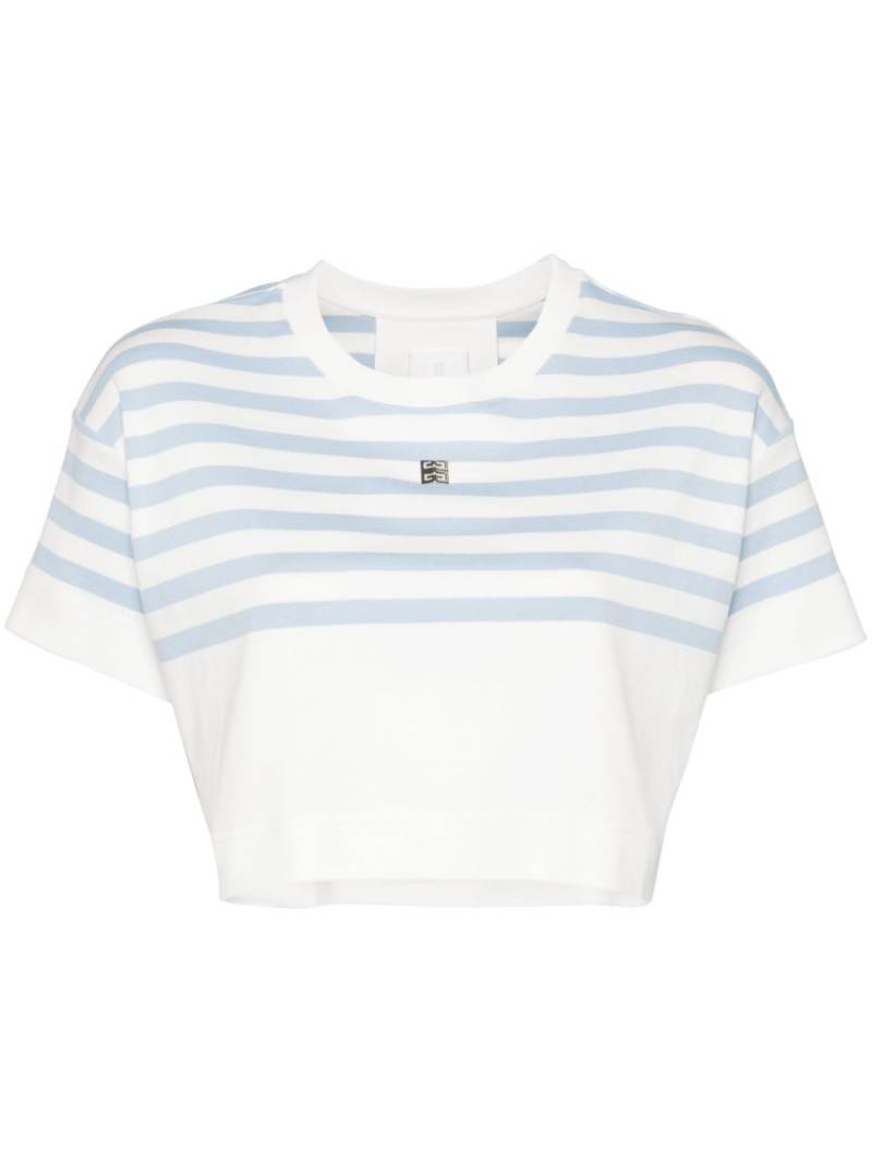 Givenchy 4G striped T-shirt - White von Givenchy