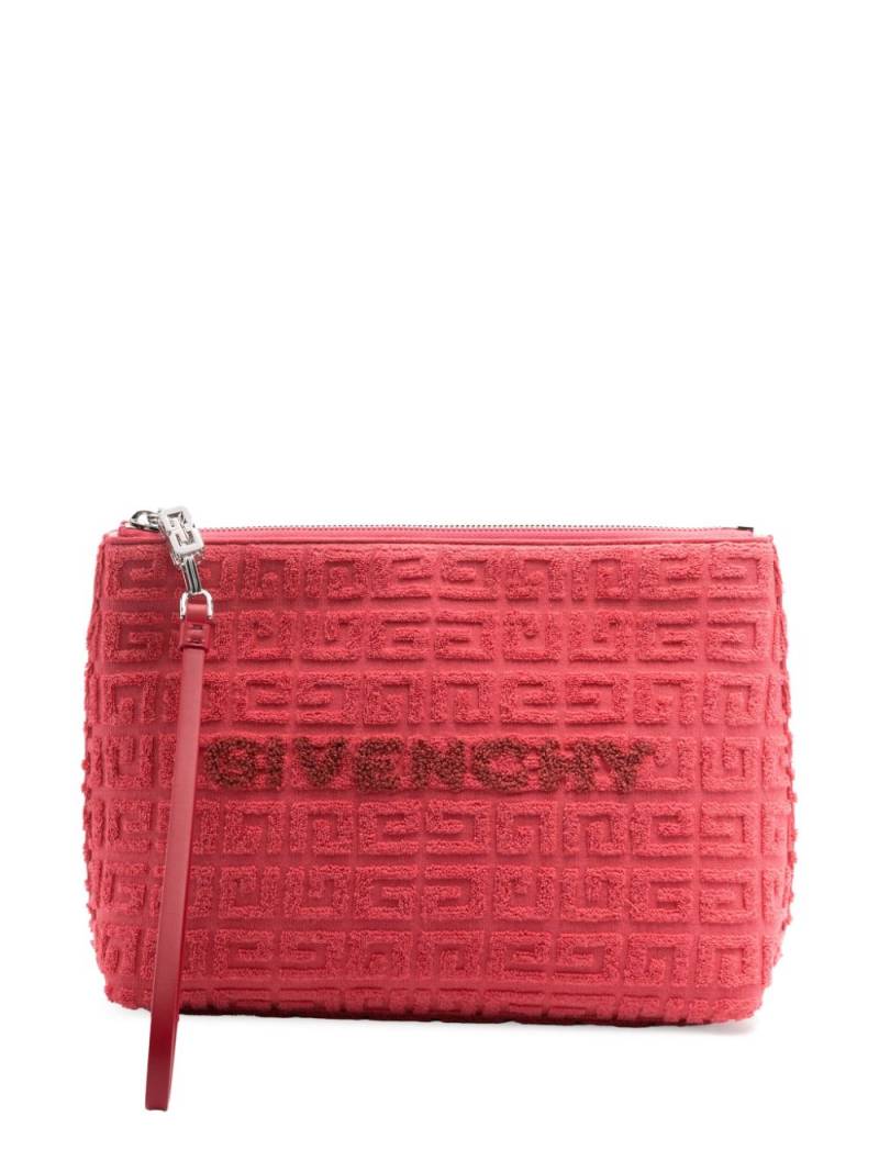 Givenchy 4G towelling-finish clutch - Pink von Givenchy