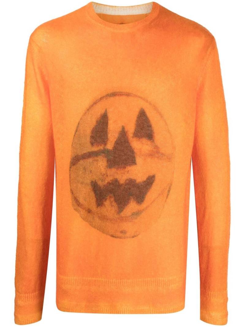 Givenchy Ceramics-print crew-neck jumper - Orange von Givenchy