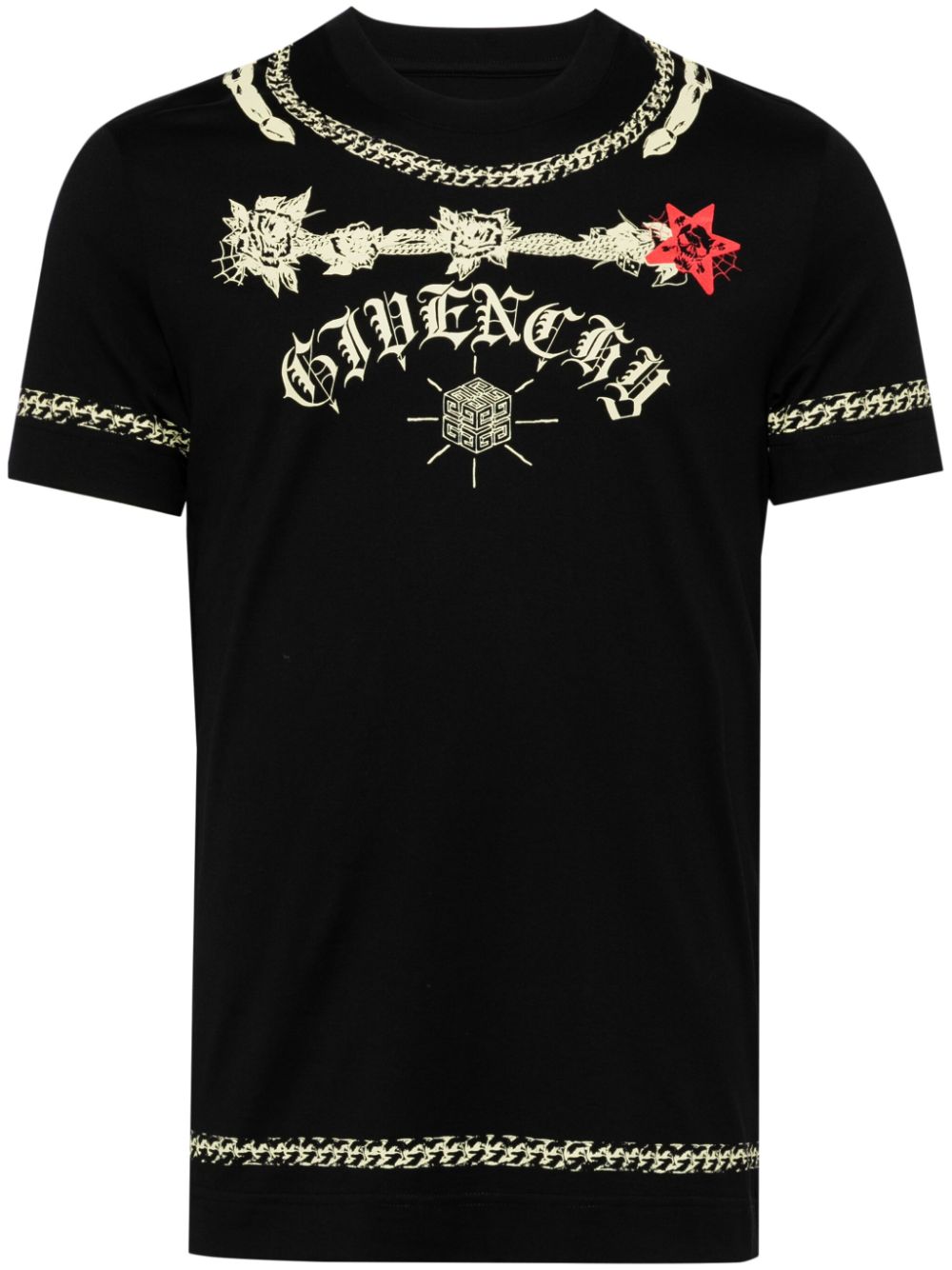 Givenchy Chain Scorpion cotton T-shirt - Black von Givenchy