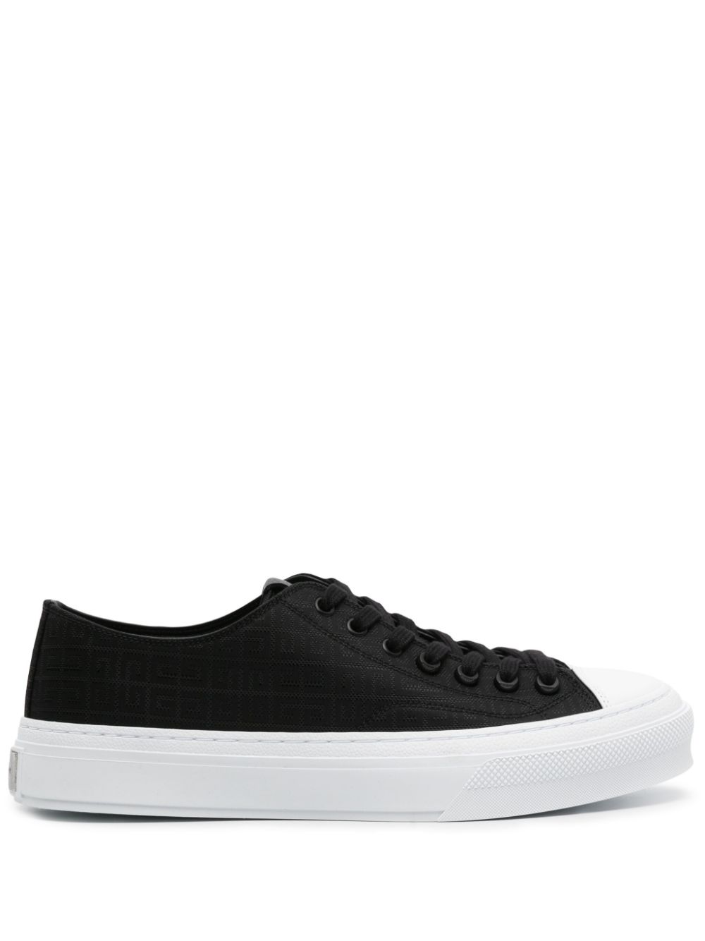 Givenchy City Low logo-jacquard sneakers - Black von Givenchy