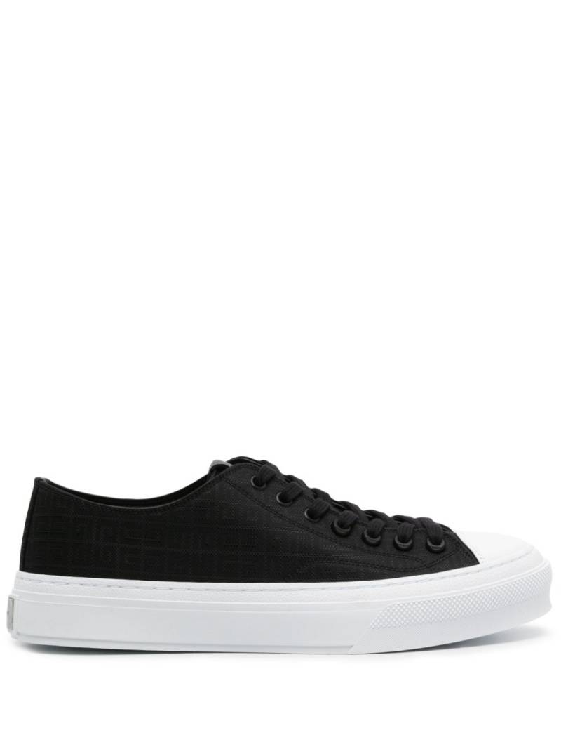 Givenchy City Low logo-jacquard sneakers - Black von Givenchy