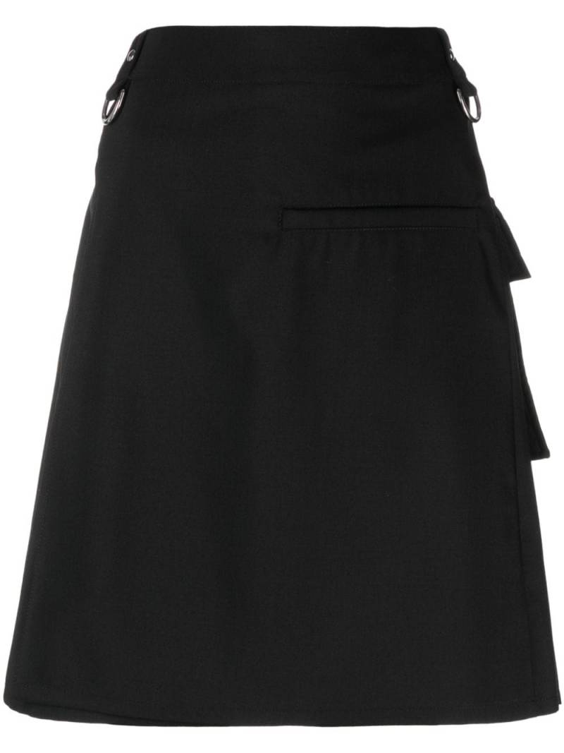 Givenchy D-ring-embellished A-line skirt - Black von Givenchy