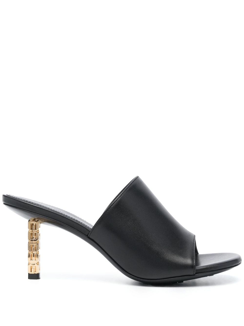 Givenchy G Cube 75mm leather mules - Black von Givenchy