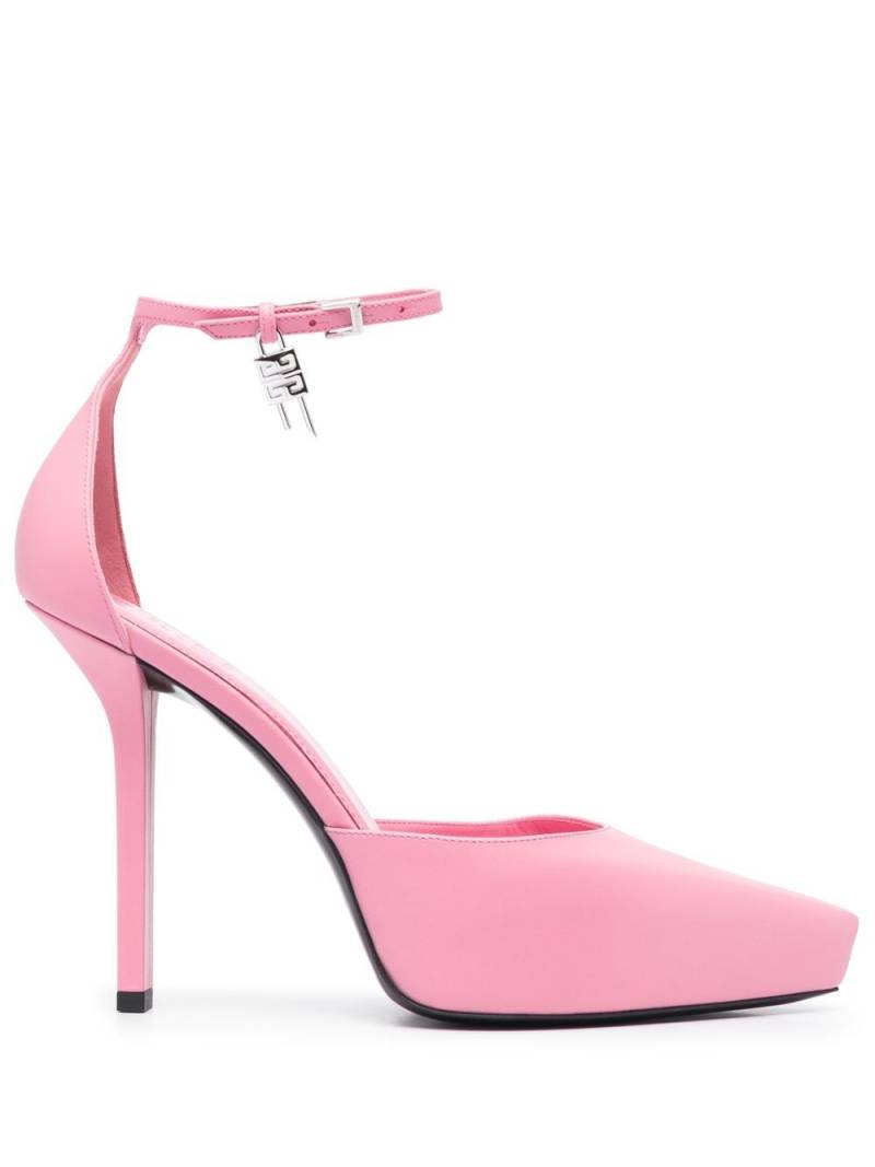 Givenchy G-Lock leather platform pumps - Pink von Givenchy