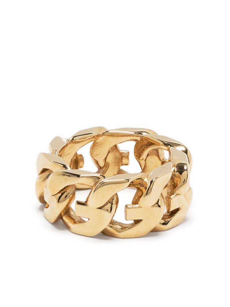 Givenchy G logo link ring - Gold von Givenchy